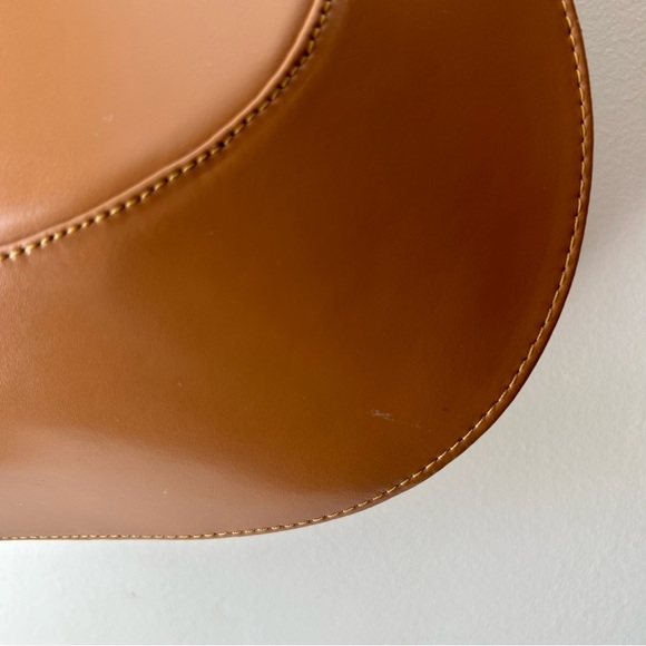 Tiffany and Fred Paris Leather Handbag Purse Brown Tan - Picture 6 of 16